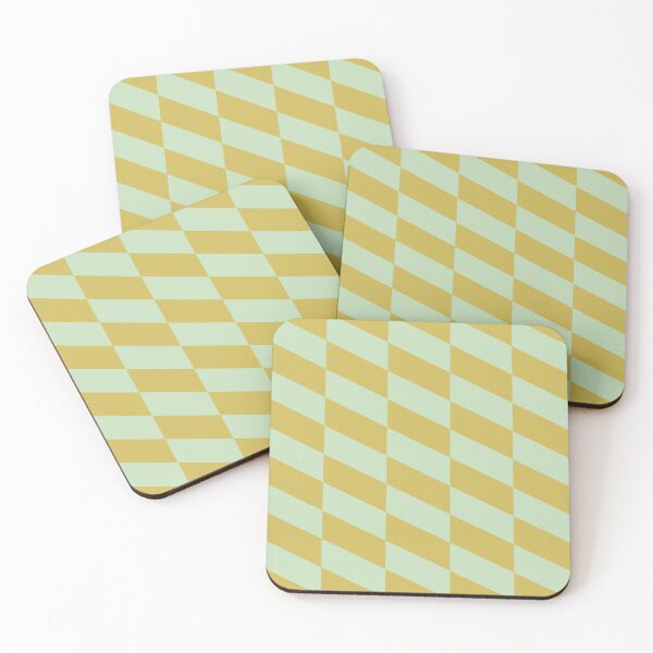 Item preview, Yellow and Green Geometric Modern Mid Century Bauhaus Seamless Pattern designed and sold by owliedesign.