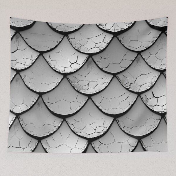 Item preview, White and Black Winter Dragon Scales designed and sold by GrinGalore.