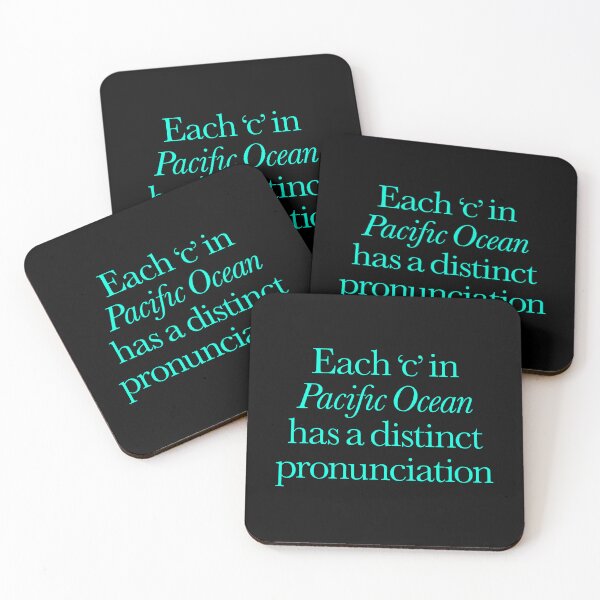 Item preview, Each 'c' in 'Pacific Ocean' has a distinct pronunciation. v.6 designed and sold by x1brett.