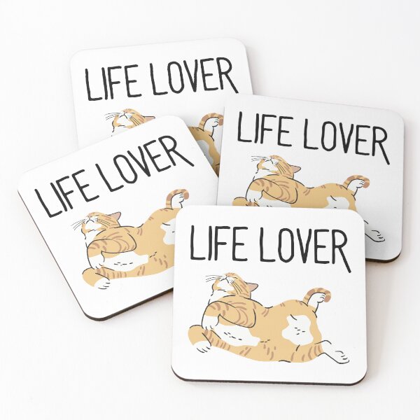 Item preview, Life lover, cute ginger cat loving life designed and sold by BritishDelights.