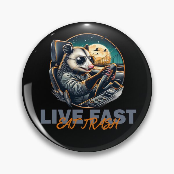 Item preview, Live Fast! Eat Trash! designed and sold by Echonn.