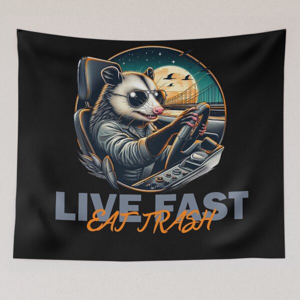 Item preview, Live Fast! Eat Trash! designed and sold by Echonn.