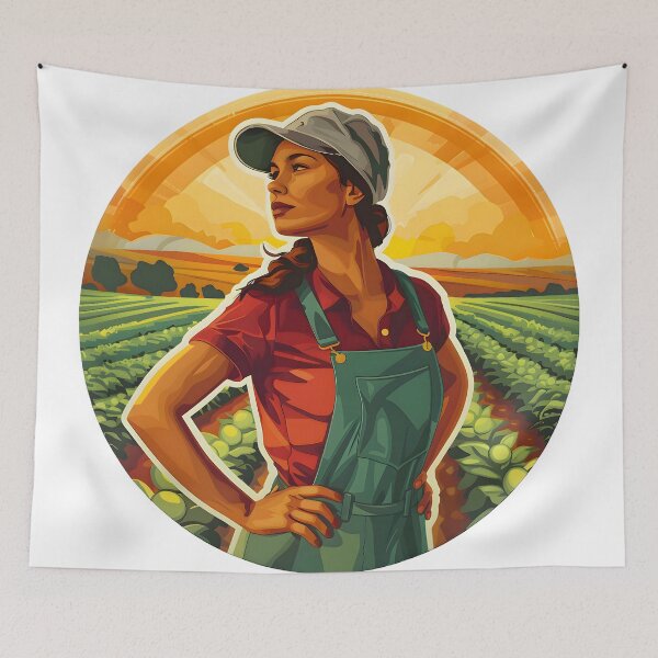 Item preview, Harvesting Gratitude: Portrait of a Farmer designed and sold by AI-Only Creations.