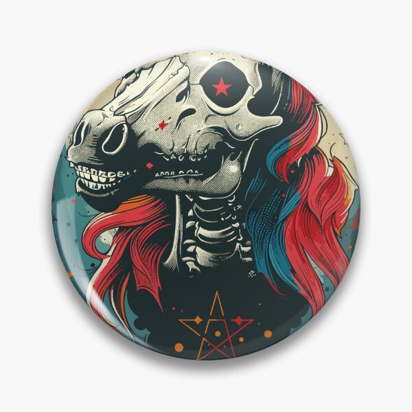Artikelvorschau, Einhorn - Skull, Skelett Pentagramm entworfen und verkauft von HIGUMAX.