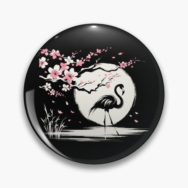 Artikelvorschau, Kawaii Cool Retro Flamingo Japan Style Funny Flamingo entworfen und verkauft von KsuAnn.
