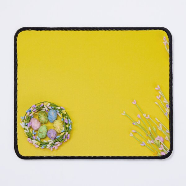 Item preview, Easter Eggs on Yellow Background with Bouquet designed and sold by asun5.