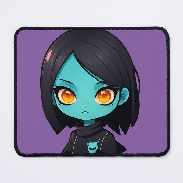 Item preview, Hazel Eyes Blue Skin Monster Goth Alt Girl designed and sold by MadnessEnvelope.