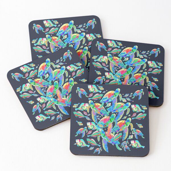 Item preview, Colourful Sea Turtle Ocean designed and sold by nocturne-design.