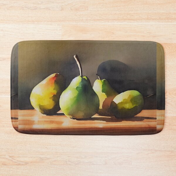 Item preview, Still Life  Pears on Wood Table  #4. Painting By Carraann. designed and sold by CARRAANN.