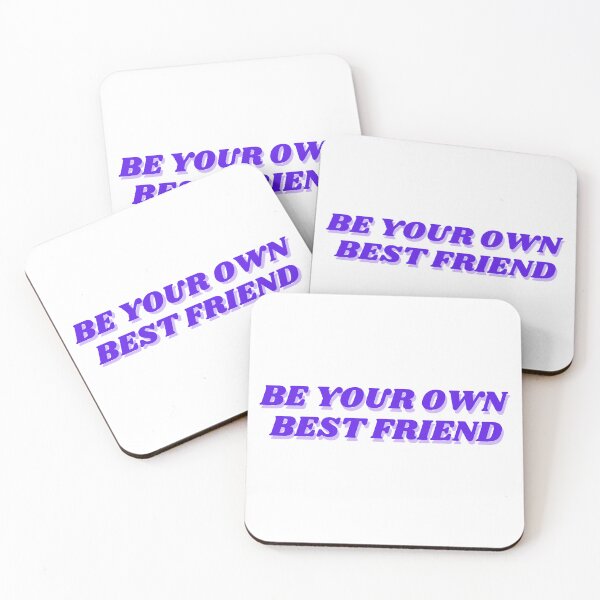 Item preview, Be your own best friend, purple design  designed and sold by ChiWellness Shop.