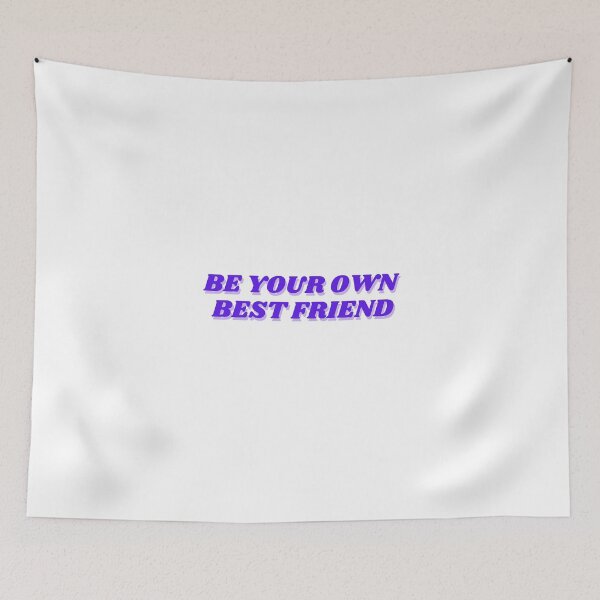 Item preview, Be your own best friend, purple design  designed and sold by ChiWellness Shop.