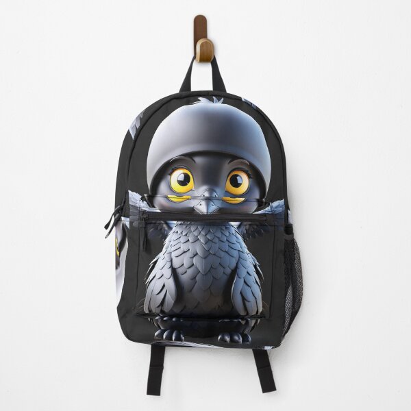 Artikelvorschau, A delightful and playful 3D illustration of a friendly Cute Crow with vibrant fur and expressive eyes entworfen und verkauft von yeekazar.