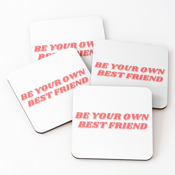 Item preview, Be your own best friend, red design designed and sold by ChiWellness Shop.