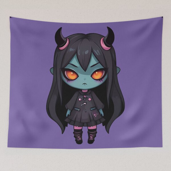 Item preview, Blue Skin Cute Monster Alt Girl designed and sold by MadnessEnvelope.