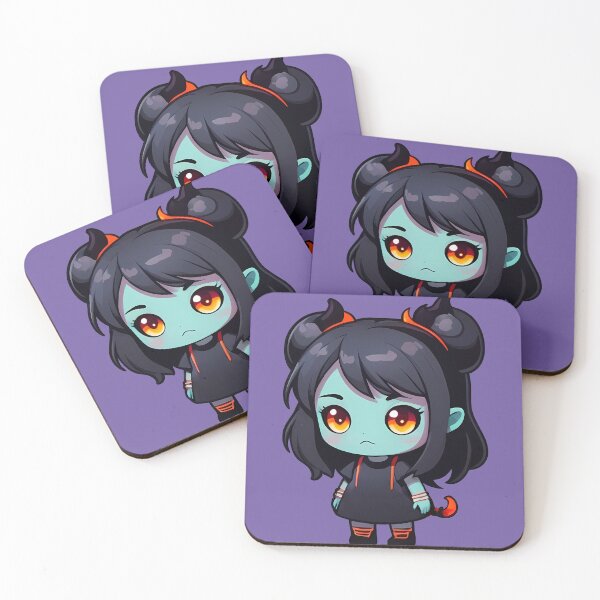Item preview, Blue Skin Cute Little Monster Girl designed and sold by MadnessEnvelope.