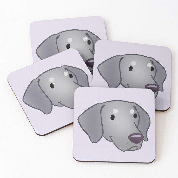 Item preview, Cute Weimaraner dog face designed and sold by Yaragold.
