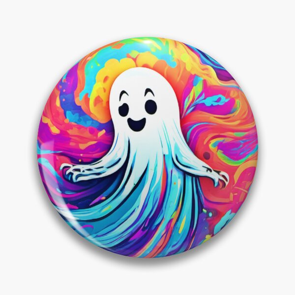 Item preview, Vibrant Ghost Haunting Design designed and sold by Health And Fitness Posts e-Store.