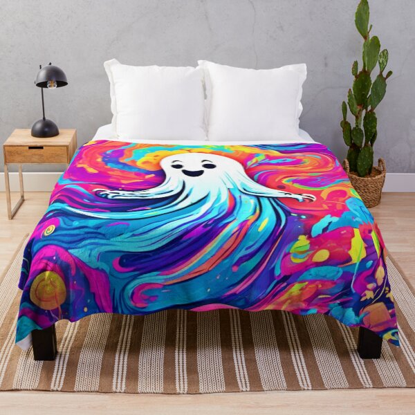 Item preview, Vibrant Ghost Haunting Design designed and sold by Health And Fitness Posts e-Store.