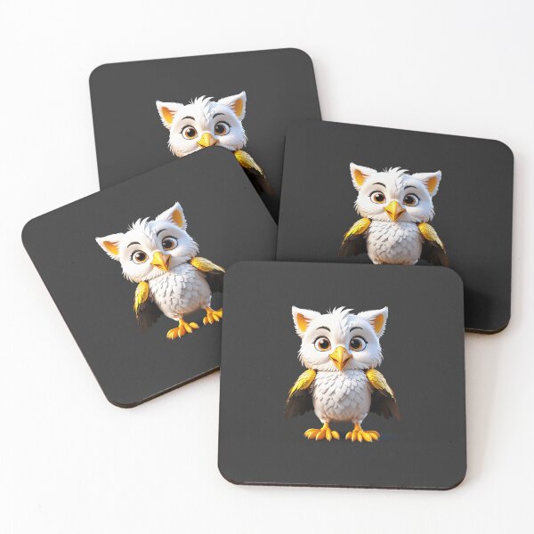 Item preview, A delightful and playful 3D illustration of a friendly Cute Owl with vibrant fur and expressive eyes designed and sold by yeekazar.