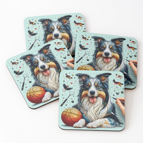 Item preview, Abstract Border Collie Elegance designed and sold by PawspectCreate.