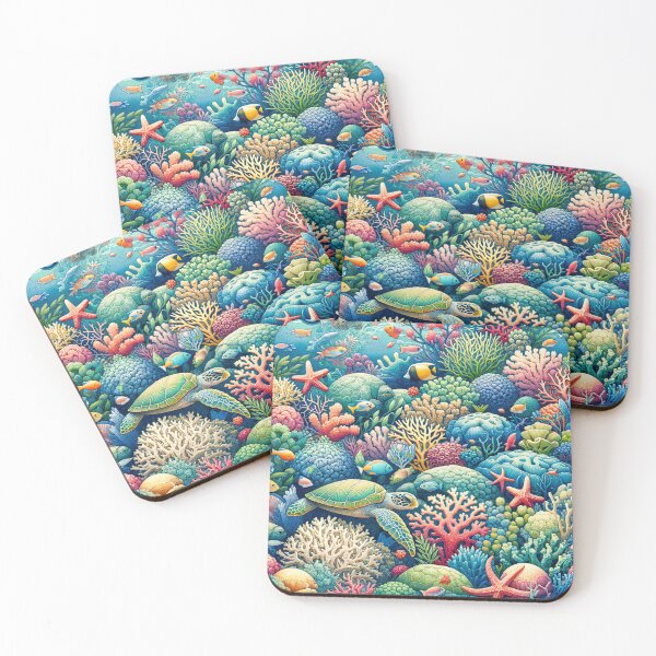Item preview, Undersea Majesty Coral Reef Wonders in Vivid Hues designed and sold by ArtComixHaven.