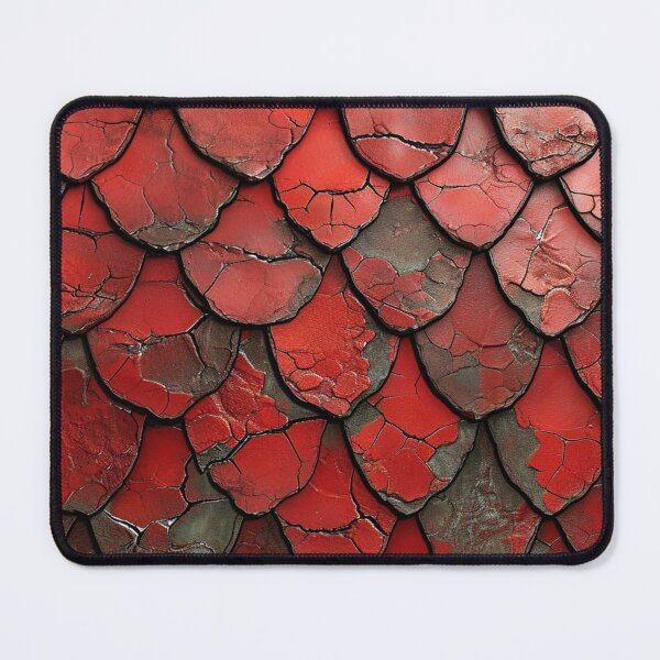 Item preview, Red Old Dragon Scales Pattern designed and sold by GrinGalore.