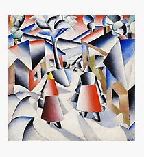HD - Morning In The Village After Snowstorm, by Kazimir Severinovich Malevich 1912 High Definition Photographic Print