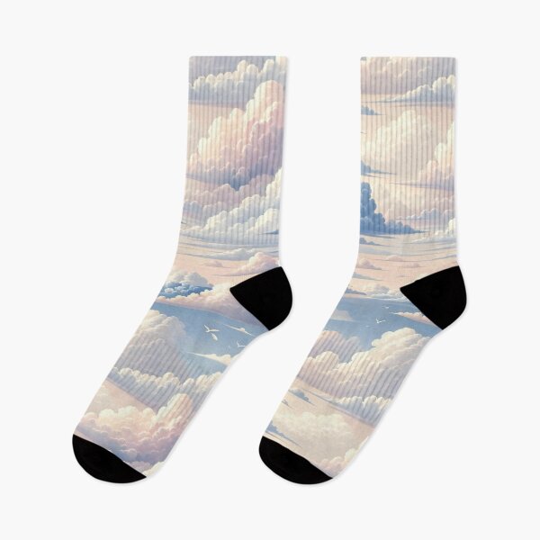 Item preview, Serene Skies Clouds Adrift in Soft Pastel Hues designed and sold by ArtComixHaven.