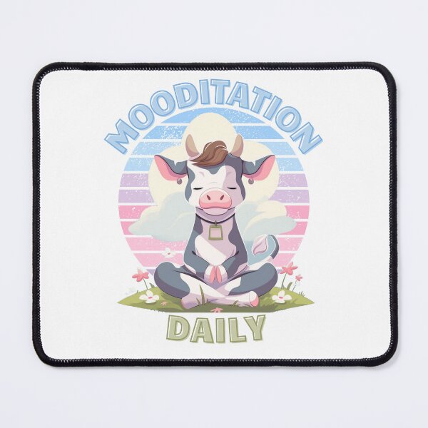 Item preview, Cute Meditating Cow designed and sold by AdaMazingDesign.