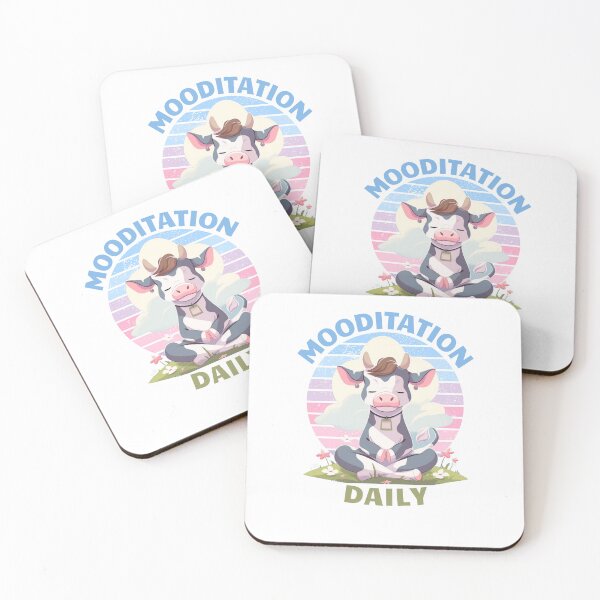 Item preview, Cute Meditating Cow designed and sold by AdaMazingDesign.
