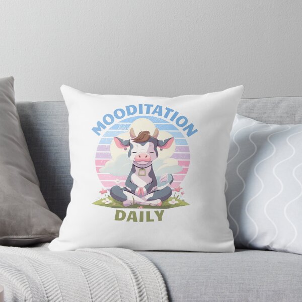 Item preview, Cute Meditating Cow designed and sold by AdaMazingDesign.
