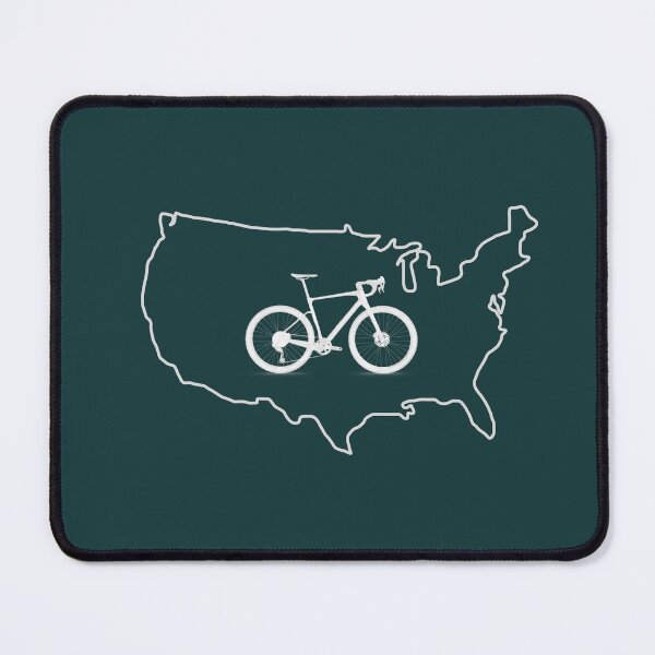 Aperçu de l'œuvre Carte des vélos de gravier des États-Unis créée et vendue par Gravelymas.