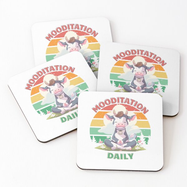 Item preview, Cute Meditating Cow designed and sold by AdaMazingDesign.