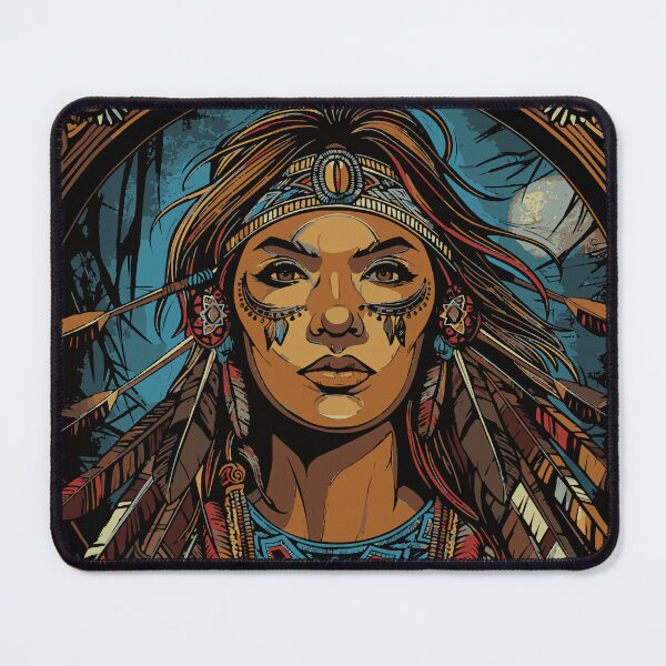 Item preview, Native American Indian Woman designed and sold by Wild-Co.