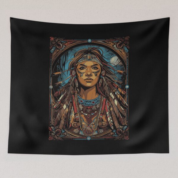 Item preview, Native American Indian Woman  designed and sold by Wild-Co.