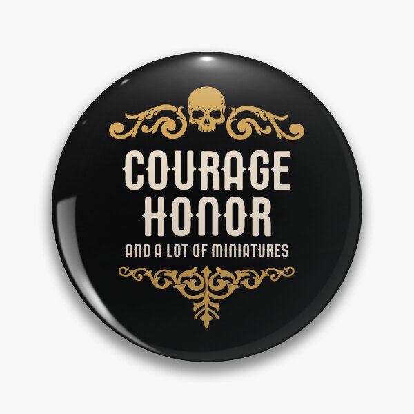 Item preview, Courage Honor and A Lot of Miniatures Funny Wargaming designed and sold by pixeptional.