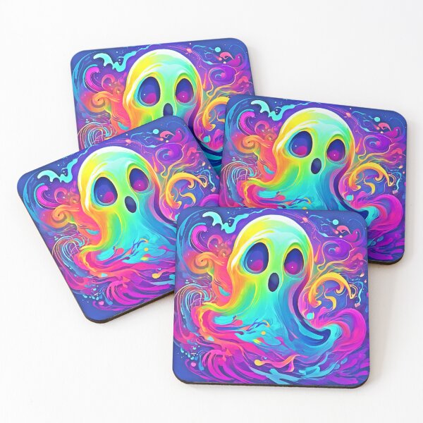 Item preview, Colorful Spectral Ghost Artwork designed and sold by Health And Fitness Posts e-Store.