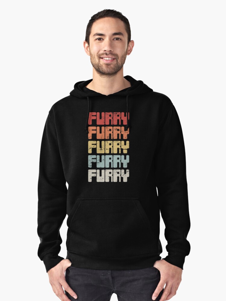 "Funny Anthro Furry Fandom Fursuit Con Gift" Pullover Hoodie by