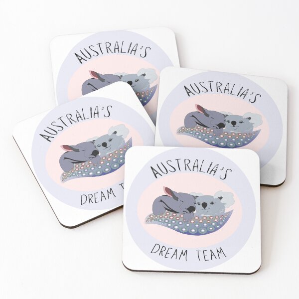Item preview, El lindo diseño de koala y wombat del Dream Team de Australia designed and sold by lozsart.