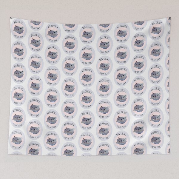 Item preview, Australia’s Dream Team Cute Koala and Wombat Design designed and sold by lozsart.