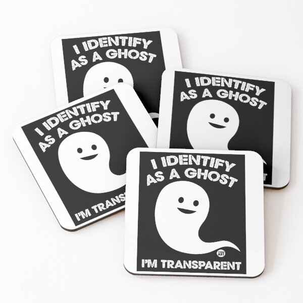 Item preview, I Identify As A Ghost I'm Transparent designed and sold by TODD GOLDMAN.
