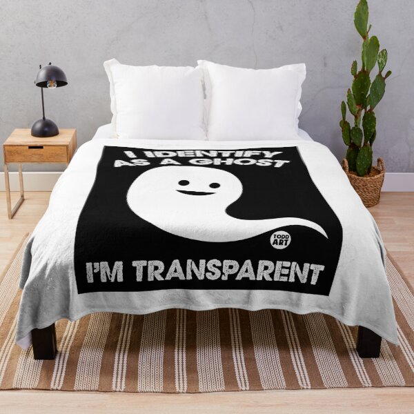 Item preview, I Identify As A Ghost I'm Transparent designed and sold by TODD GOLDMAN.