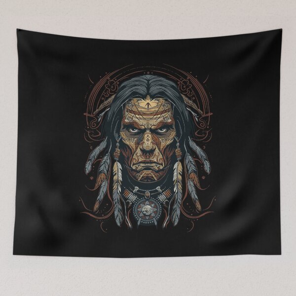 Item preview, Native American Indian Warrior designed and sold by Wild-Co.