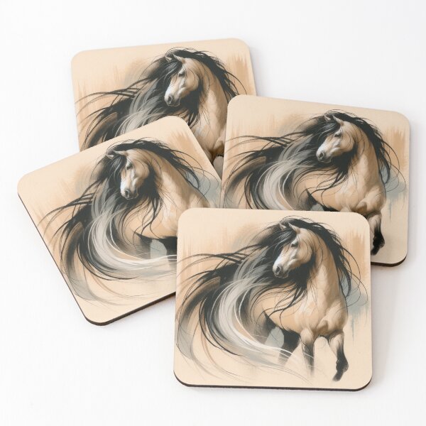 Item preview, Wild Stallion Spirit Horse painting  designed and sold by CritterManiaUK.