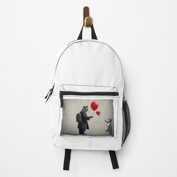 Item preview, Arab with Girl with Red Balloon - A rereading of Banksy Work designed and sold by OnlyClassicArt.