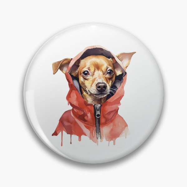 Item preview, Chihuahua. Cute watercolor Chihuahua in red hood designed and sold by Tsifra.