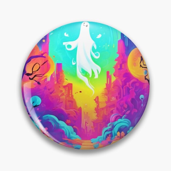 Item preview, Vibrant Ghost Halloween Delight designed and sold by Health And Fitness Posts e-Store.