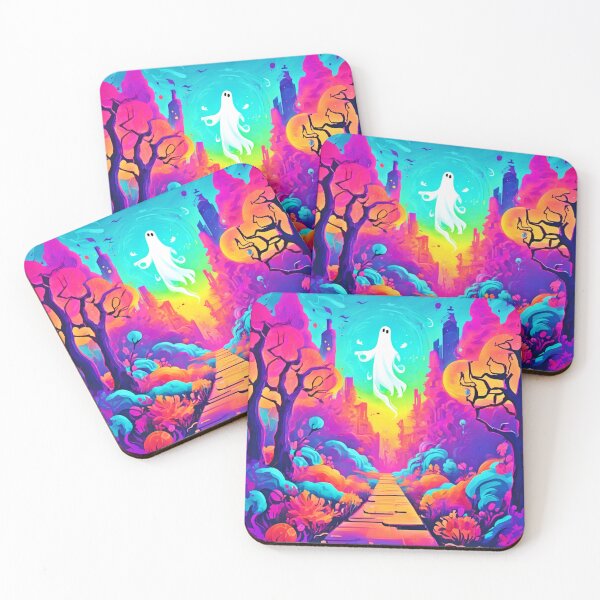 Item preview, Vibrant Ghost Halloween Delight designed and sold by Health And Fitness Posts e-Store.