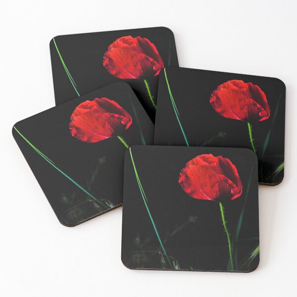 Item preview, Red Poppy and dark background II designed and sold by AngeloDeVal.