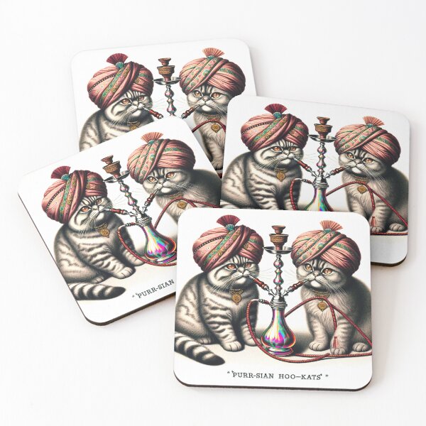 Item preview, Purr-Sian Hookats Hookah Smoking Kitties  designed and sold by HippieFarms11.